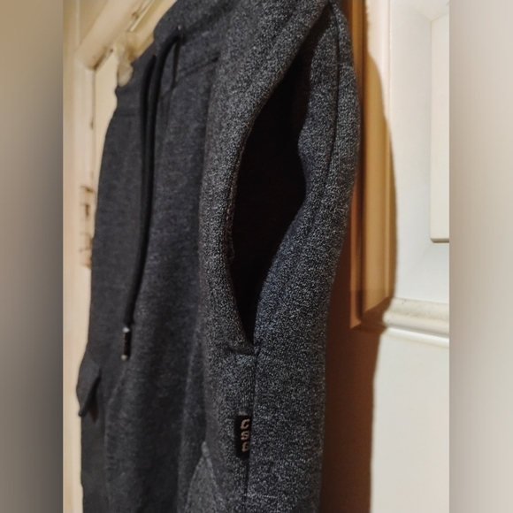 CSG Size Small Men'sGray Cargo Sweat Pants With Zip Up Ankles - Picture 7 of 11